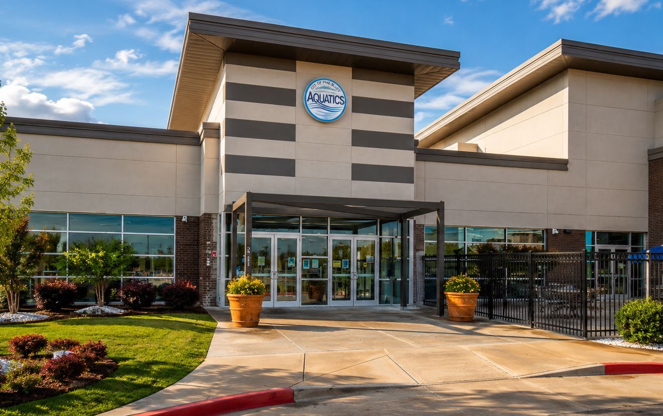 Pine Bluff Aquatic Center exterior